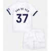 Tottenham Hotspur Micky van de Ven #37 Hjemmedraktsett Barn 2023-24 Kortermet (+ korte bukser)